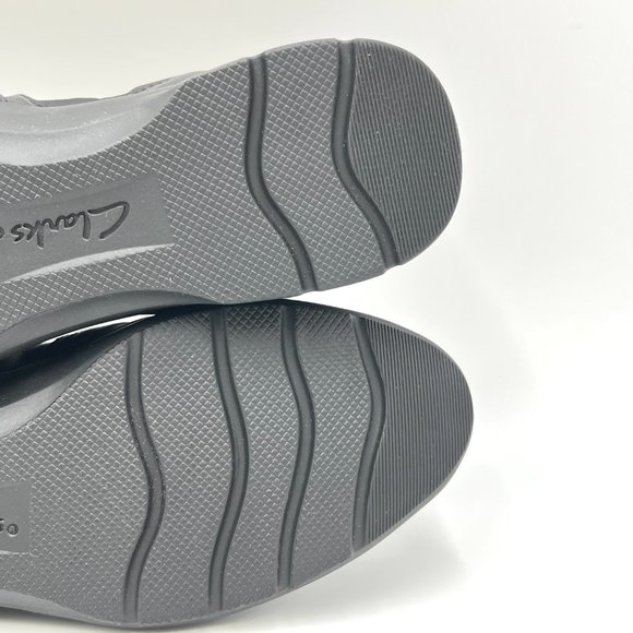 Clarks Womens Jenette Ruby Black Leather Slip On‎ Comfort Flats Loafers Shoes 6M - Picture 10 of 12